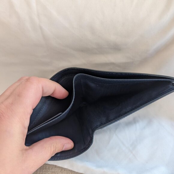 Authentic Navy Prada Bifold Wallet with Original Documents - Picture 6 of 8